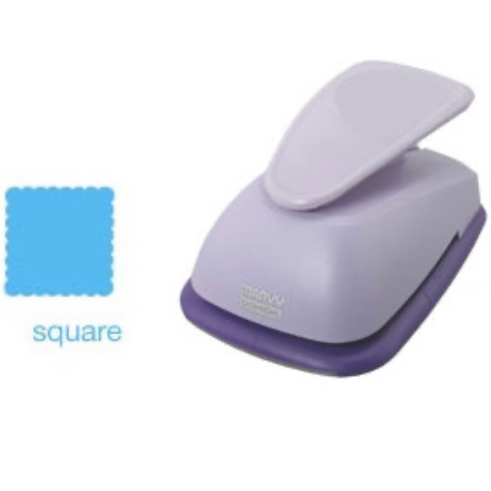 Marvy Uchida Clever Lever Giga Craft Punch - scalloped square